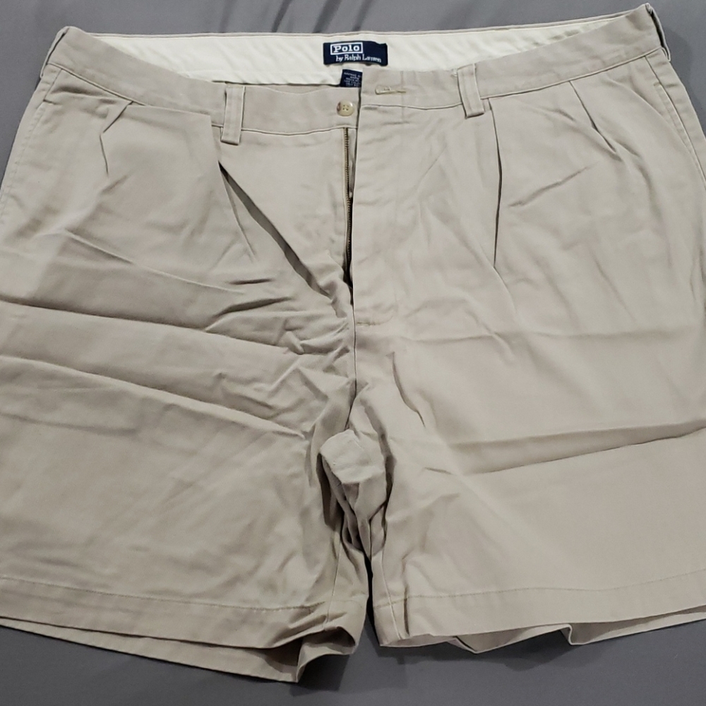 Polo khaki shorts pleated